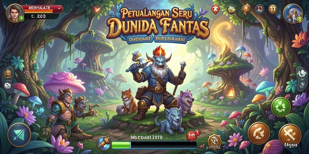 Tampilan gameplay MENYALA78 yang penuh aksi dan petualangan.