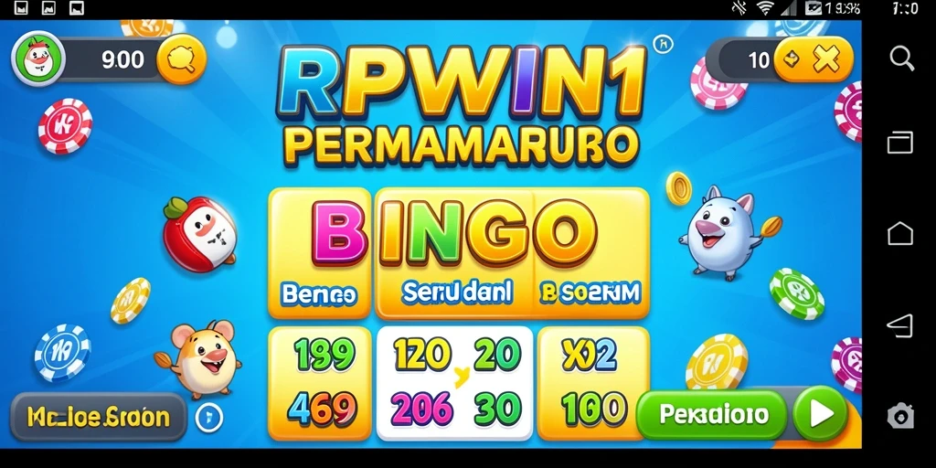 Tangkapan layar menampilkan gameplay seru Bingo di RPWIN1.
